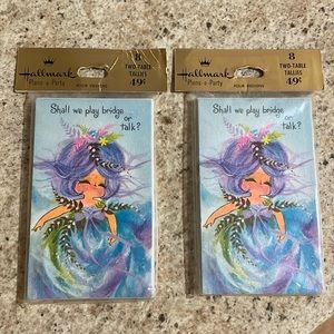Vtg Hallmark Two-Table tallies Fairy Cards New